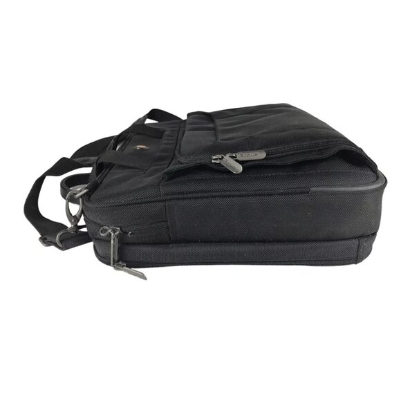 Targus Black Unisex Crossbody Adjustable Strap Inner‎ Pockets Laptop Bag Sz M - Picture 5 of 15